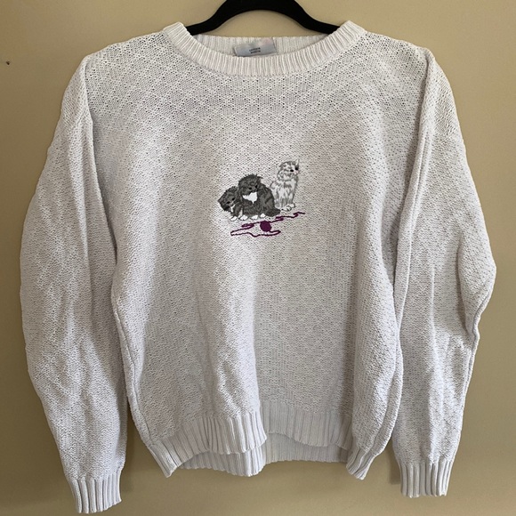 Sweaters - Vintage Northern Getaway Embroidered Knit Sweater